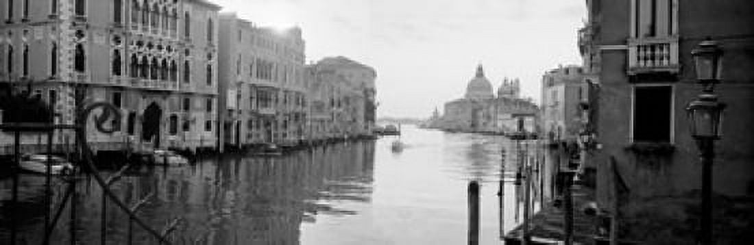 Buildings along a canal view from Ponte dellAccademia Grand Canal Venice Italy Canvas Art - Panoramic Images (18 x 6)