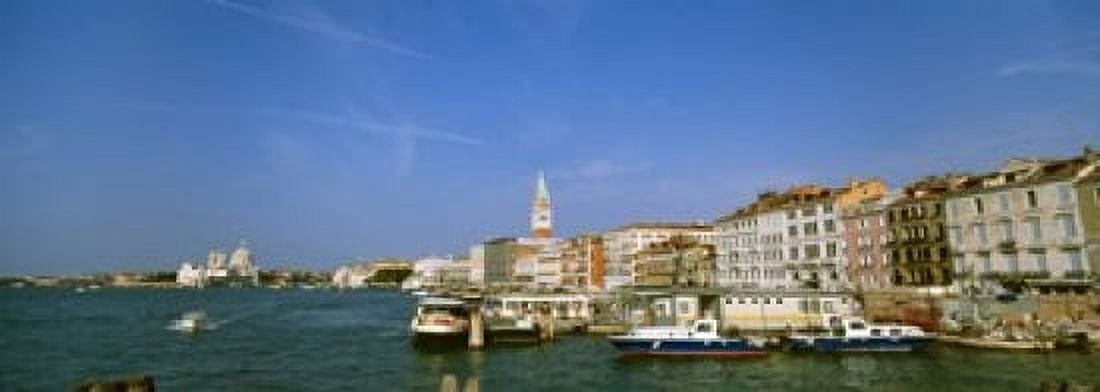 Buildings along a canal with a church in the background Santa Maria Della Salute Grand Canal Venice Italy Canvas Art - Panoramic Images (18 x 7)