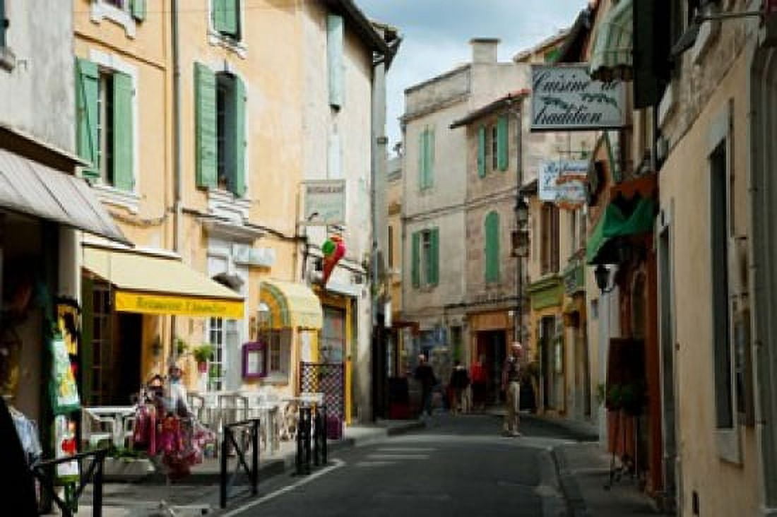 Buildings along a street Rue Porte de Laure Arles Bouches-Du-Rhone Provence-Alpes-Cote dAzur France Canvas Art - Panoramic Images (36 x 24)