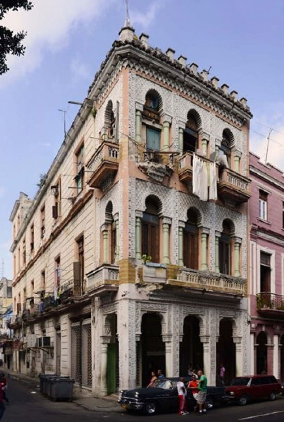 Buildings along the street Havana Cuba Canvas Art - Panoramic Images (25 x 36)