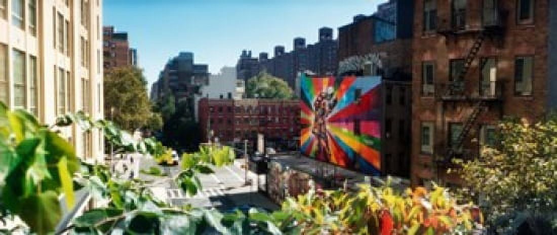 Buildings around a street from the High Line in Chelsea New York City New York State USA Canvas Art - Panoramic Images (30 x 13)