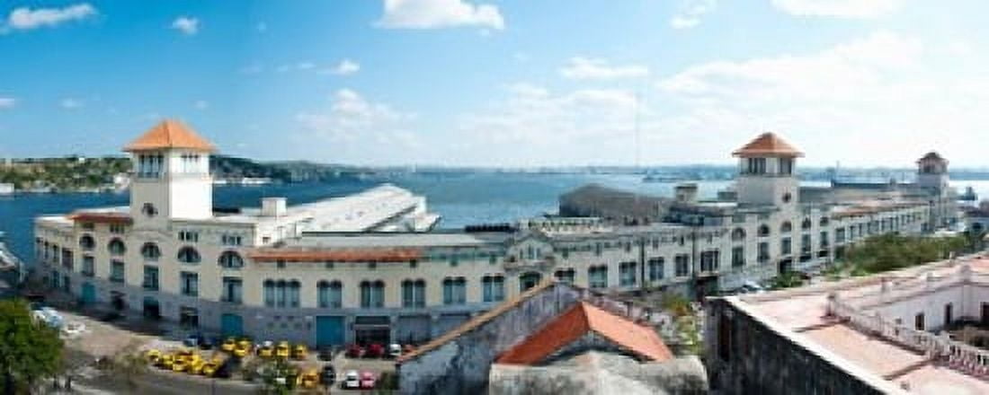 Buildings at the harborfront Sierra Maestra Havana Harbor Old Havana Havana Cuba Canvas Art - Panoramic Images (15 x 6)
