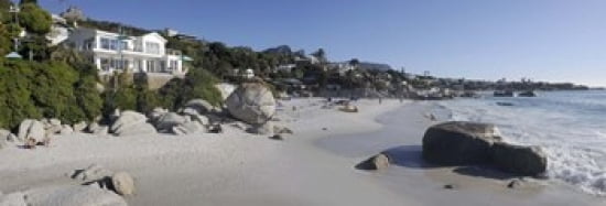 Buildings at the waterfront Clifton Beach Cape Town Western Cape Province South Africa Canvas Art - Panoramic Images (36 x 13)