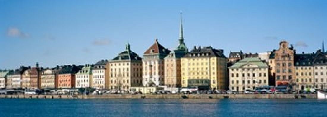 Buildings at the waterfront Gamla Stan Stockholm Sweden Canvas Art - Panoramic Images (18 x 7)