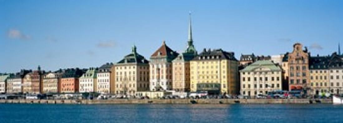 Buildings at the waterfront Gamla Stan Stockholm Sweden Canvas Art - Panoramic Images (36 x 13)