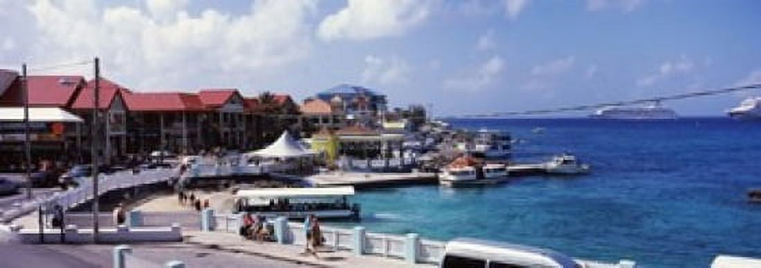 Buildings at the waterfront George Town Grand Cayman Cayman Islands Canvas Art - Panoramic Images (18 x 7)