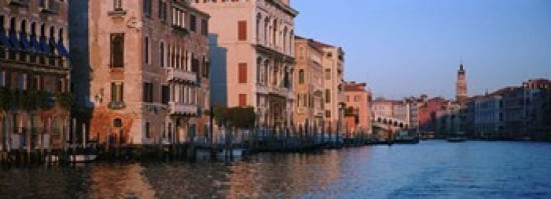 Buildings at the waterfront Grand Canal Venice Italy Canvas Art - Panoramic Images (18 x 7)