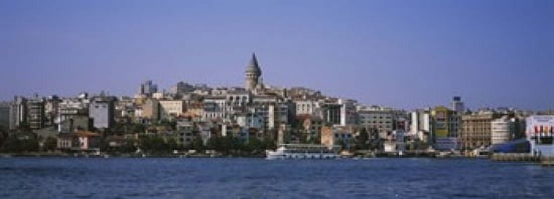 Buildings at the waterfront Istanbul Turkey Canvas Art - Panoramic Images (18 x 7)