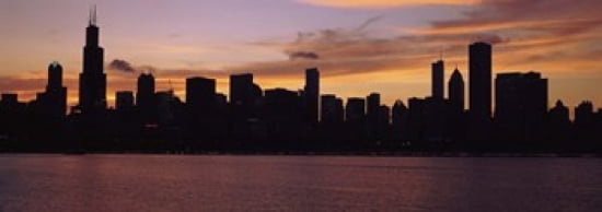 Buildings at the waterfront Lake Michigan Chicago Illinois USA 2011 Canvas Art - Panoramic Images (36 x 13)