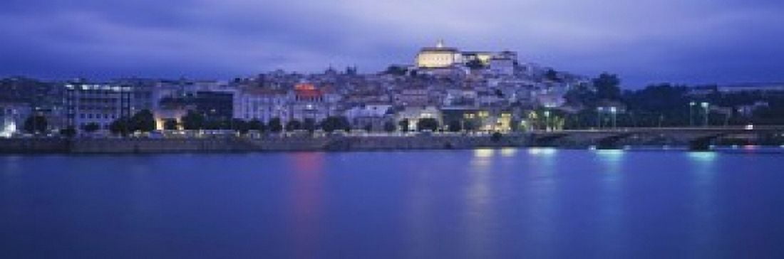 Buildings at the waterfront Mondego River Coimbra Beira Litoral Beira Portugal Canvas Art - Panoramic Images (18 x 6)