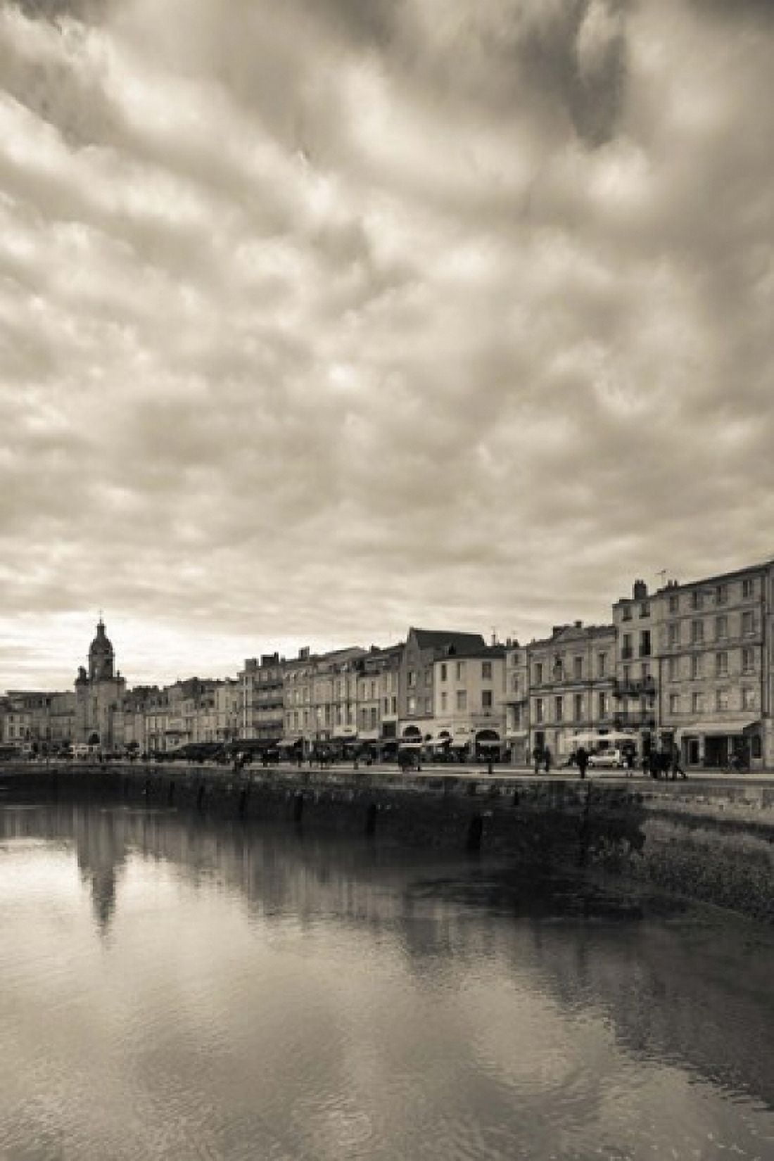 Buildings at the waterfront Old Port La Rochelle Charente-Maritime Poitou-Charentes France Canvas Art - Panoramic Images (24 x 36)
