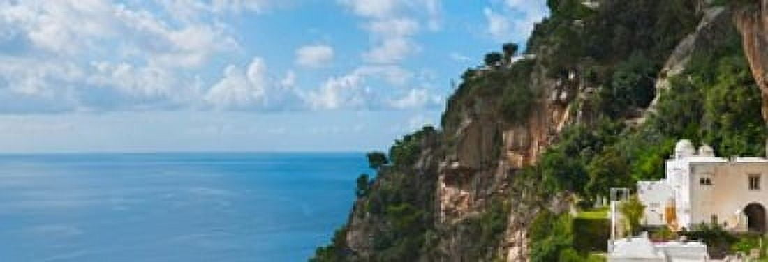Buildings at the waterfront Positano Amalfi Coast Province of Salerno Campania Italy Canvas Art - Panoramic Images (36 x 13)