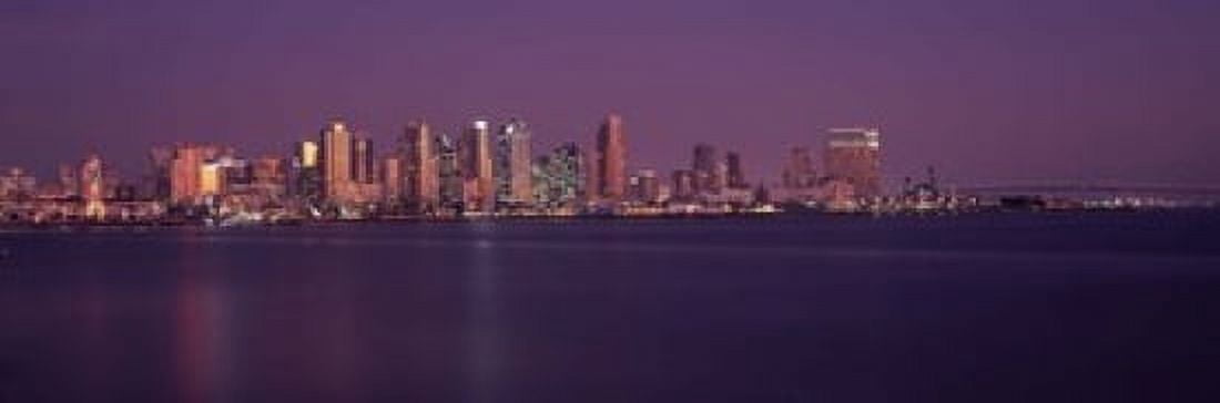Buildings at the waterfront San Diego California USA 2010 Canvas Art - Panoramic Images (18 x 6)
