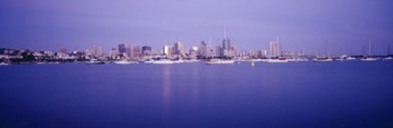 Buildings at the waterfront San Diego California USA Canvas Art - Panoramic Images (36 x 12)