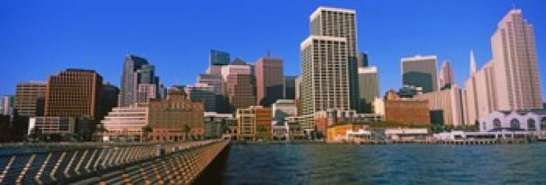 Buildings at the waterfront San Francisco California USA 2012 Canvas Art - Panoramic Images (36 x 12)