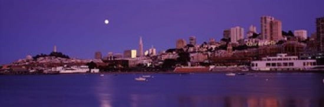 Buildings at the waterfront San Francisco California USA Canvas Art - Panoramic Images (18 x 6)