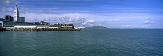Buildings at the waterfront San Francisco California USA Canvas Art - Panoramic Images (36 x 13)
