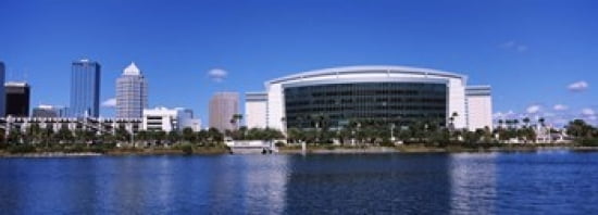 Buildings at the waterfront St Pete Times Forum Tampa Florida USA Canvas Art - Panoramic Images (36 x 13)