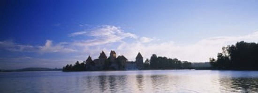 Buildings at the waterfront Vilnius Trakai Lithuania Canvas Art - Panoramic Images (18 x 7)