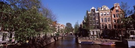 Buildings in a city Amsterdam North Holland Netherlands Canvas Art - Panoramic Images (36 x 13)