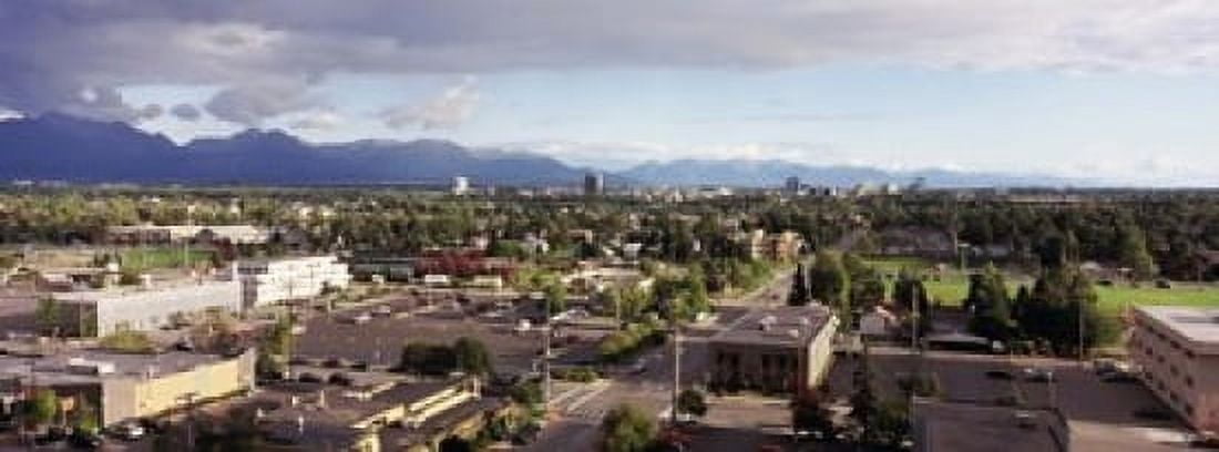Buildings in a city Anchorage Alaska USA Canvas Art - Panoramic Images (15 x 6)
