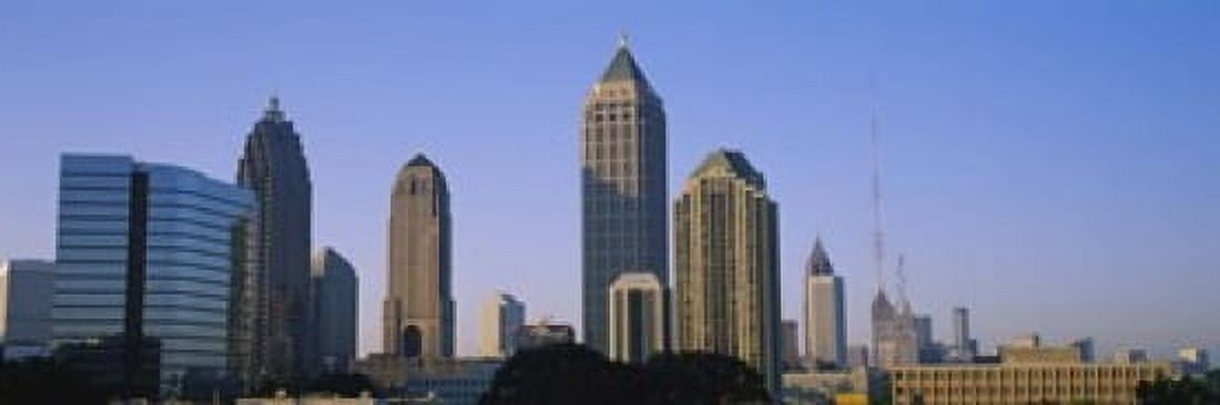 Buildings in a city Atlanta Georgia USA Canvas Art - Panoramic Images (18 x 6)
