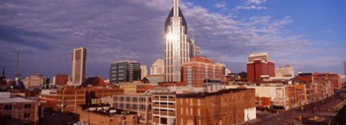 Buildings in a city BellSouth Building Nashville Tennessee USA 2013 Canvas Art - Panoramic Images (18 x 7)