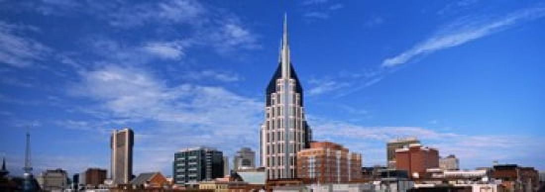 Buildings in a city BellSouth Building Nashville Tennessee USA 2013 Canvas Art - Panoramic Images (36 x 13)
