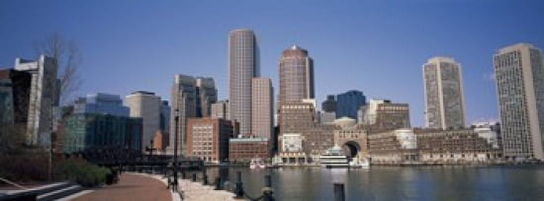 Buildings in a city Boston Suffolk County Massachusetts USA Canvas Art - Panoramic Images (18 x 7)