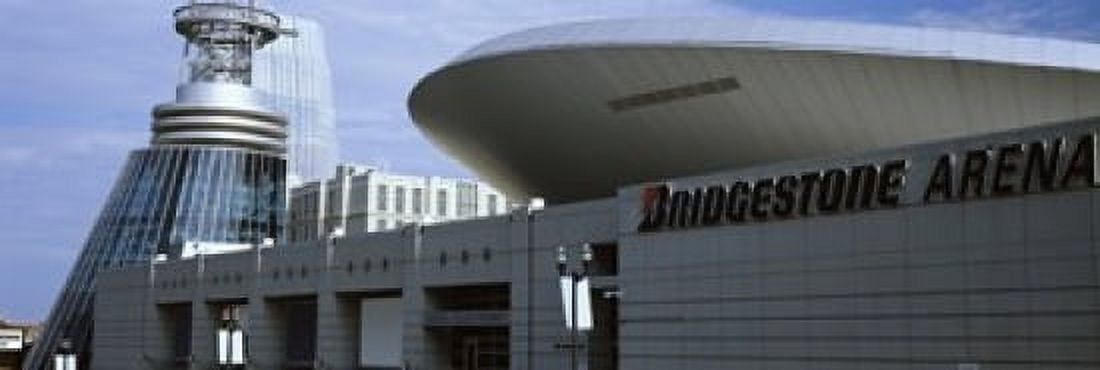 Buildings in a city Bridgestone Arena Nashville Tennessee USA Canvas Art - Panoramic Images (36 x 12)