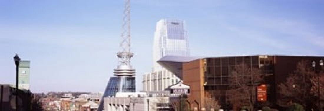 Buildings in a city Bridgestone Arena Nashville Tennessee USA Canvas Art - Panoramic Images (36 x 13)