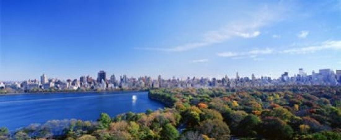 Buildings in a city Central Park Manhattan New York City New York State USA Canvas Art - Panoramic Images (15 x 6)