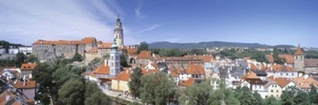 Buildings in a city Cesky Krumlov South Bohemia Czech Republic Canvas Art - Panoramic Images (18 x 6)