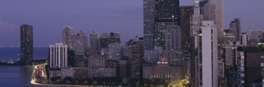 Buildings in a city Chicago Cook County Illinois USA Canvas Art - Panoramic Images (18 x 6)
