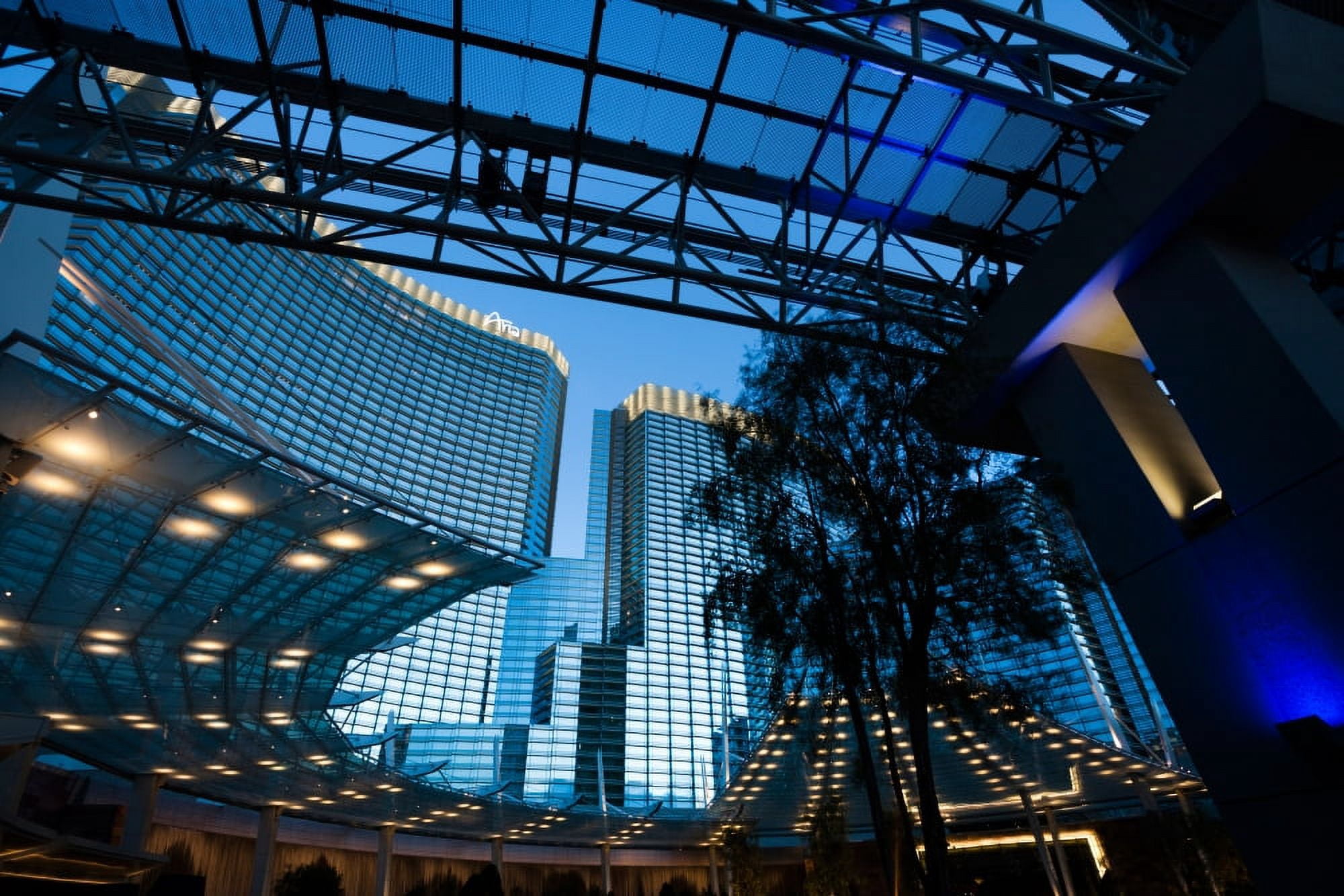 Buildings in a city CityCenter Las Vegas Las Vegas Strip Las Vegas Nevada USA Canvas Art - Panoramic Images (36 x 12)