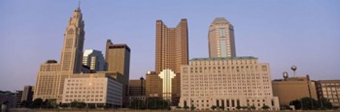 Buildings in a city Columbus Franklin County Ohio USA Canvas Art - Panoramic Images (18 x 6)