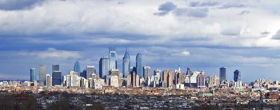 Buildings in a city Comcast Center Center City Philadelphia Philadelphia County Pennsylvania USA Canvas Art - Panoramic Images (15 x 6)