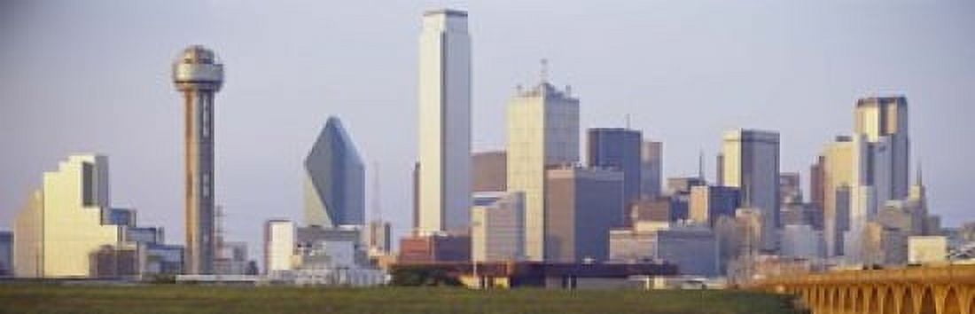 Buildings in a city Dallas Texas USA Canvas Art - Panoramic Images (18 x 6)