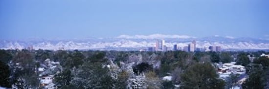 Buildings in a city Denver Colorado USA Canvas Art - Panoramic Images (36 x 12)