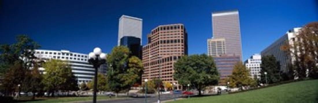Buildings in a city Downtown Denver Denver Colorado USA 2011 Canvas Art - Panoramic Images (18 x 6)