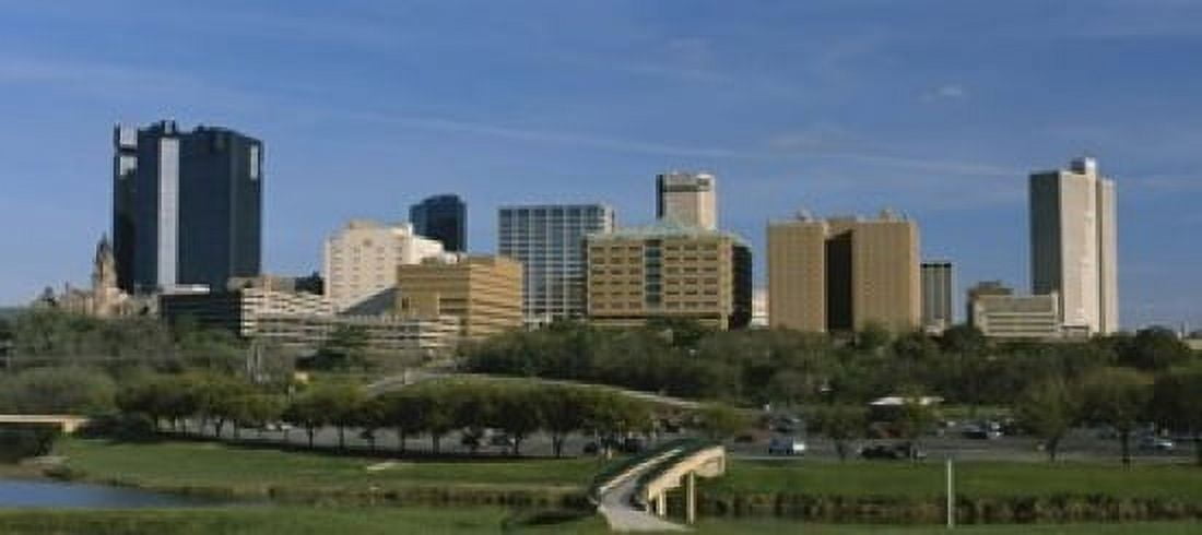 Buildings in a city Fort Worth Texas USA Canvas Art - Panoramic Images (15 x 7)
