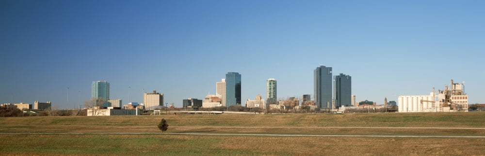 Buildings in a city Fort Worth Texas USA Canvas Art - Panoramic Images (27 x 9)