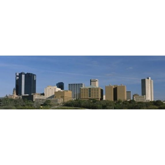 Buildings in a city, Fort Worth, Texas, USA Poster Print (18 x 6)