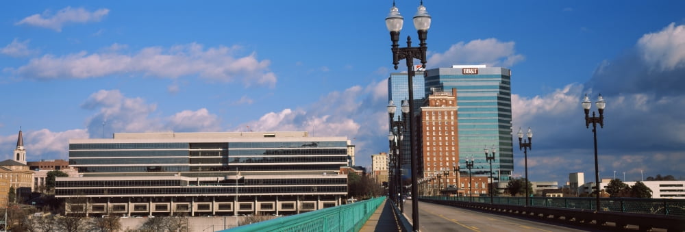 Buildings in a city Gay Street Bridge Knoxville Tennessee USA Canvas Art - Panoramic Images (27 x 9)