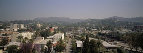 Buildings in a city Hollywood City of Los Angeles California USA Canvas Art - Panoramic Images (36 x 13)