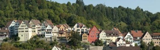 Buildings in a city Horb am Neckar Northern Black Forest Region Baden-Wurttemberg Germany Canvas Art - Panoramic Images (36 x 12)