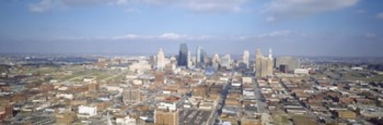 Buildings in a city Hyatt Regency Crown Center Kansas City Jackson County Missouri USA Canvas Art - Panoramic Images (36 x 12)