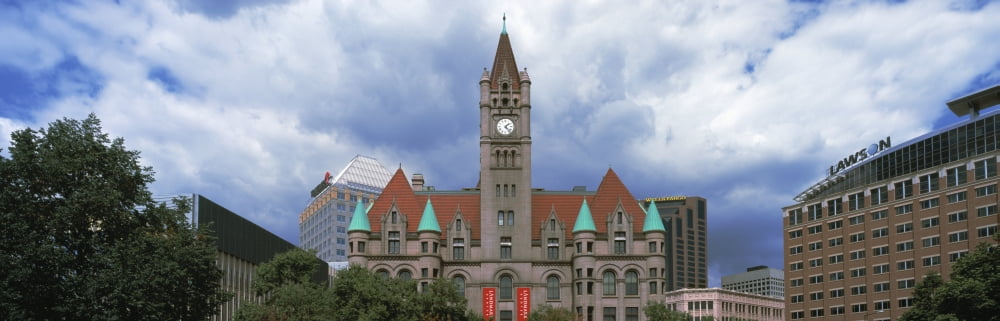 Buildings in a city Landmark Center St Paul Minnesota USA Canvas Art - Panoramic Images (12 x 36)