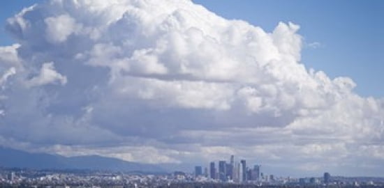 Buildings in a city Los Angeles California USA Canvas Art - Panoramic Images (24 x 12)
