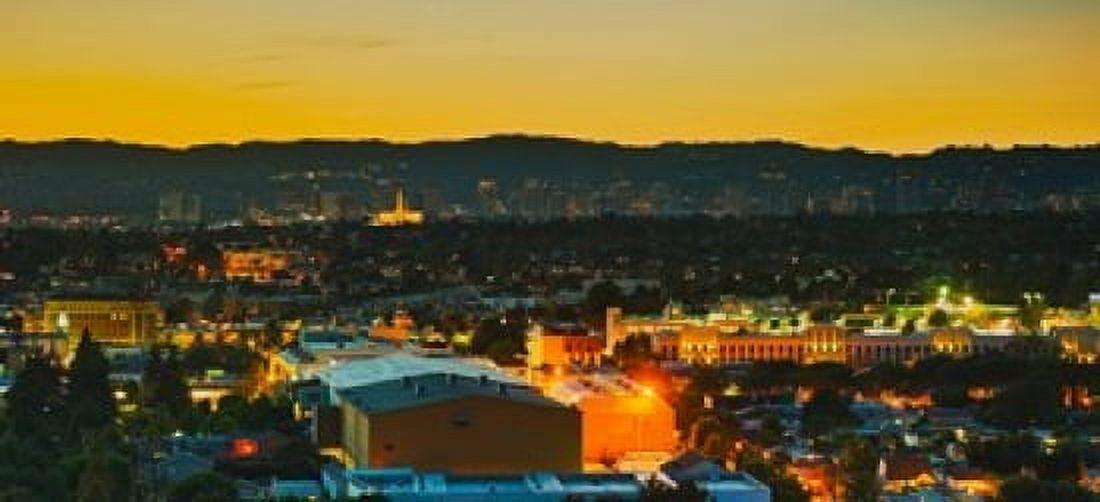 Buildings in a city Los Angeles California USA Canvas Art - Panoramic Images (30 x 14)